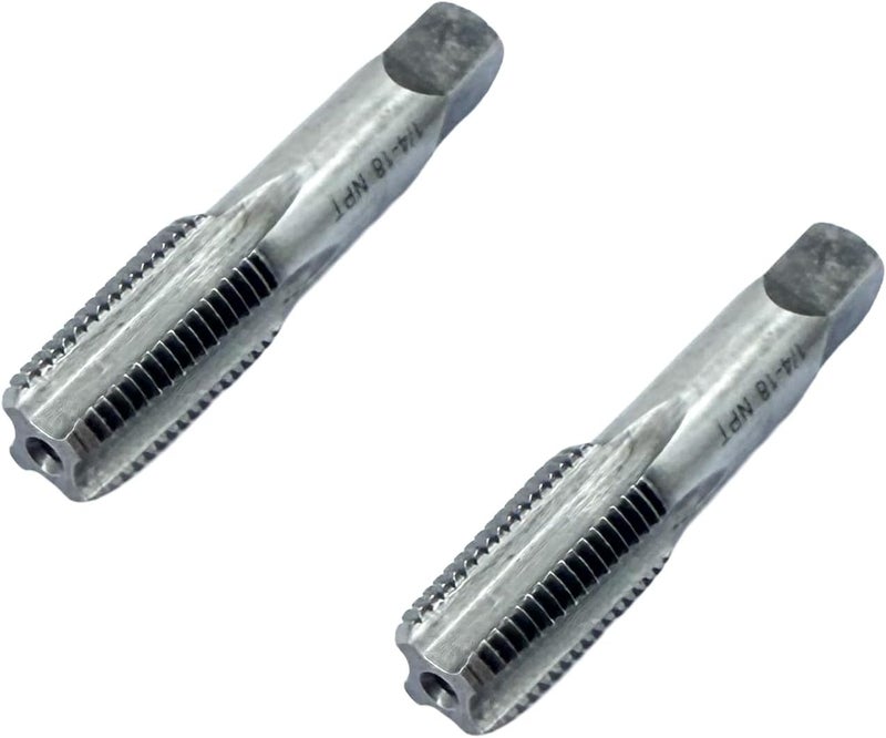 Smsucfuda 2 Pcs 1/4 NPT Pipe Thread Tapes,Carbon Steel Hand Threading Tap for Plumbing Projects,Auto Repairs and Other Various DIY Thread Cutting Tools Small Poject - Image 5